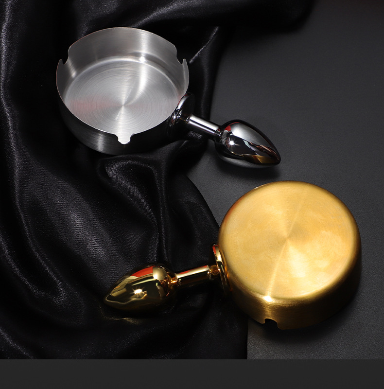 Stainless Steel Ashtray Anal Plug – BDSM Adult Toy