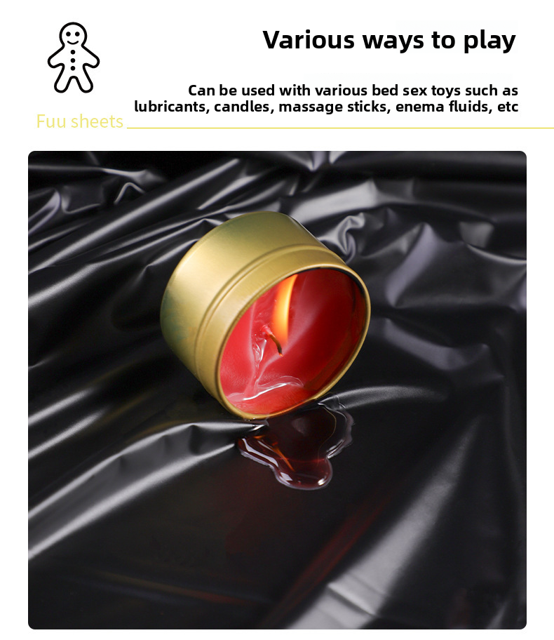 Waterproof Fetish Bed Sheet – Oil & Lube Proof Intimacy Play Mat for Adult Massage & Sensory Play - Image 3