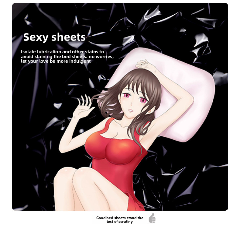 Waterproof Fetish Bed Sheet – Oil & Lube Proof Intimacy Play Mat for Adult Massage & Sensory Play