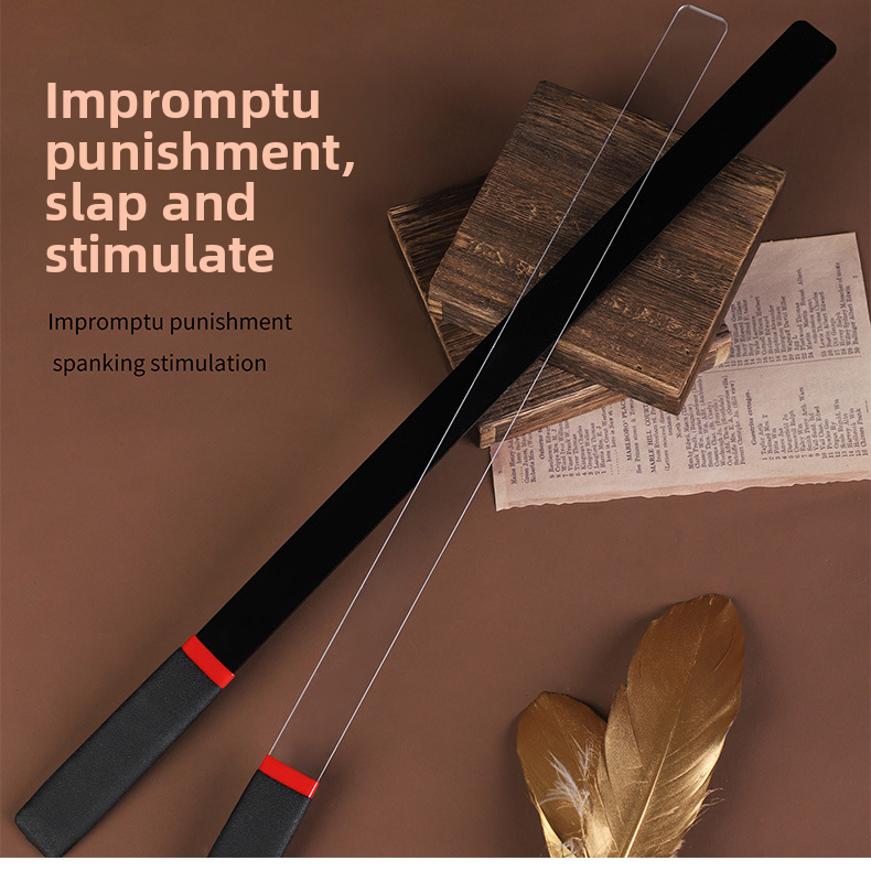 Slim BDSM Ruler Paddle – Long Handle Spanking Tool for Teasing & Discipline